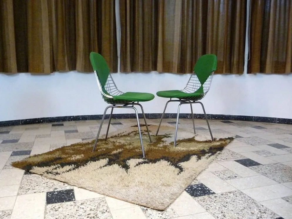 Tapis moderne scandinave décor abstrait par Ege Rya, Danemark années 1960
