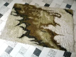 Tapis moderne scandinave décor abstrait par Ege Rya, Danemark années 1960