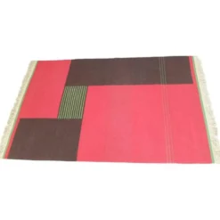 Tapis moderniste géométrique tchécoslovaque