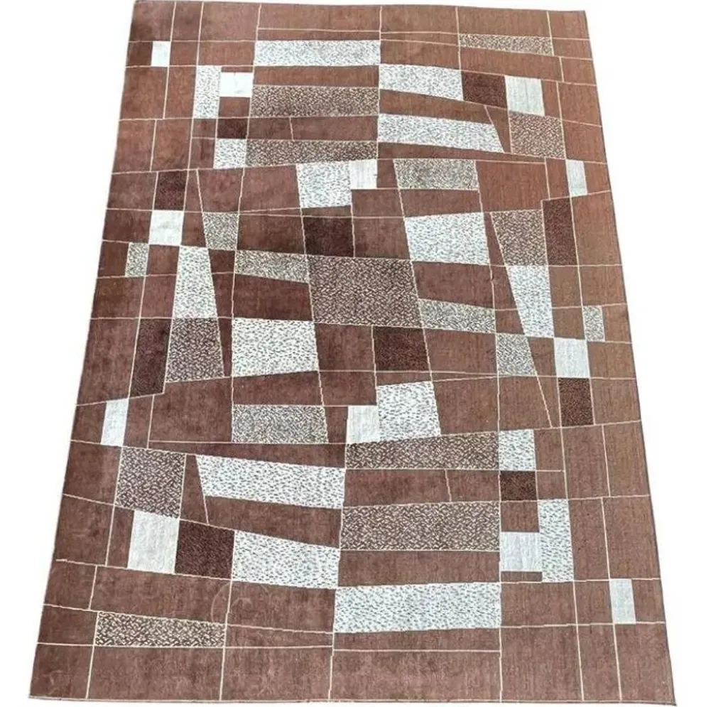 Tapis/moquette abstrait des années 1960, Tchécoslovaquie - bouclé
