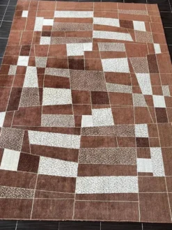 Tapis/moquette abstrait des années 1960, Tchécoslovaquie - bouclé