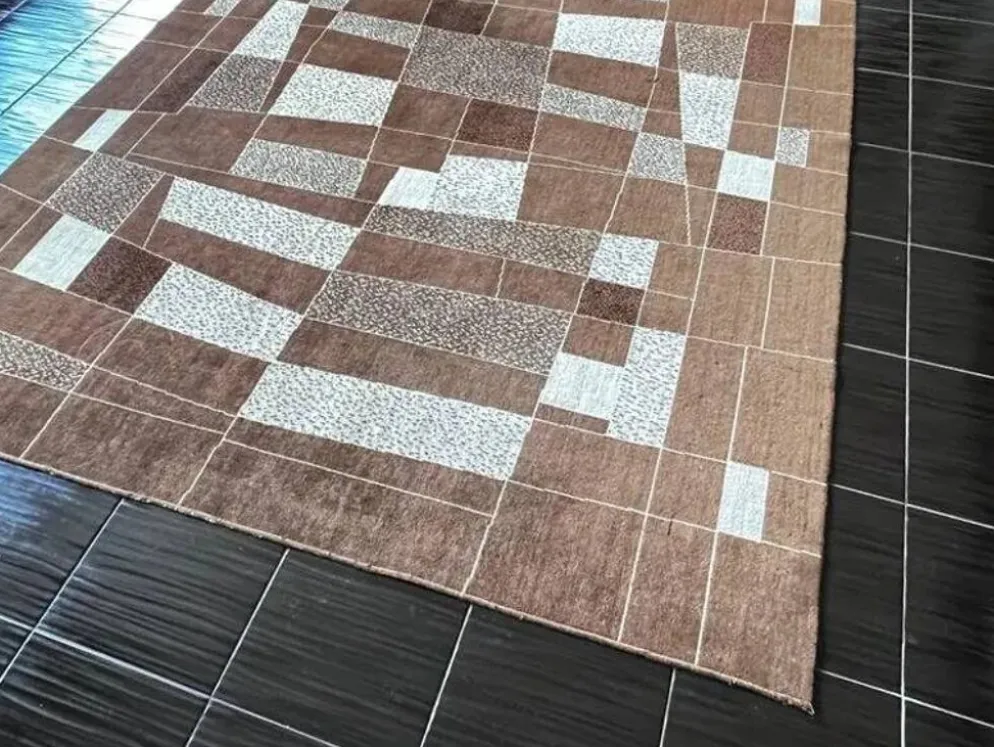 Tapis/moquette abstrait des années 1960, Tchécoslovaquie - bouclé