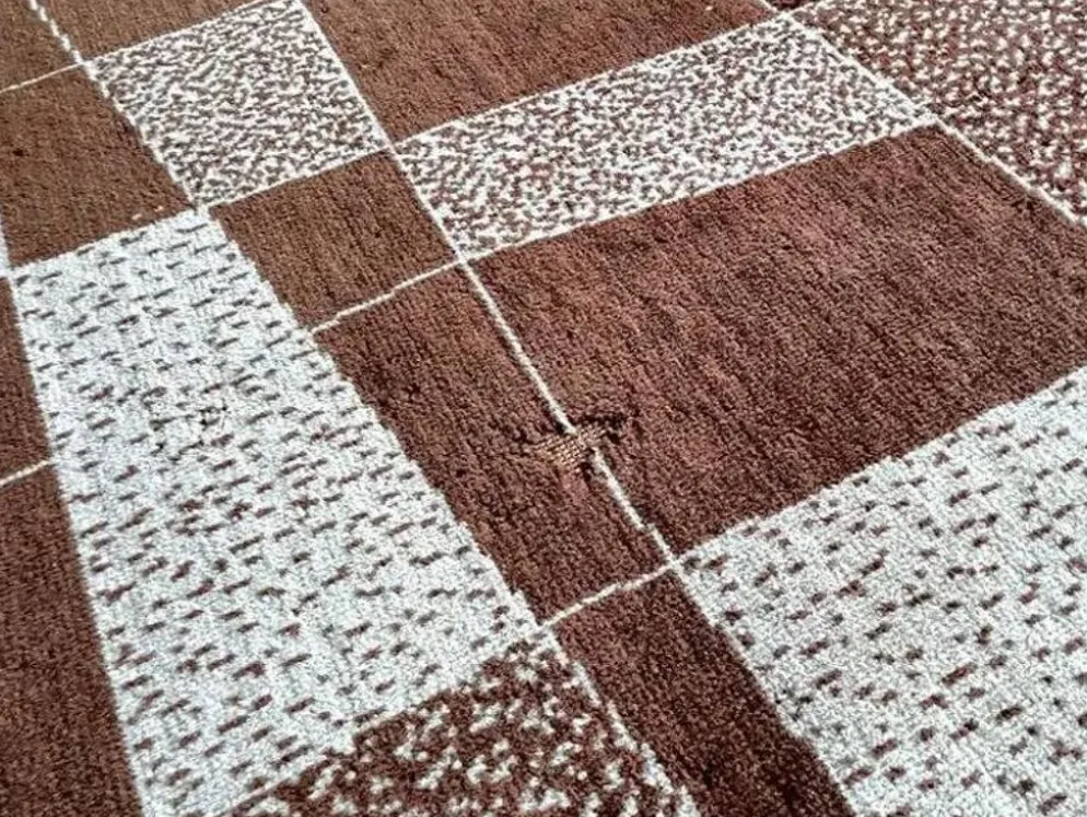 Tapis/moquette abstrait des années 1960, Tchécoslovaquie - bouclé