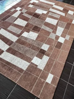 Tapis/moquette abstrait des années 1960, Tchécoslovaquie - bouclé