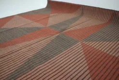 Tapis / moquette géométrique abstrait en bouclé XL des années 1950