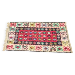 Tapis mural boho vintage Kelim, années 1950