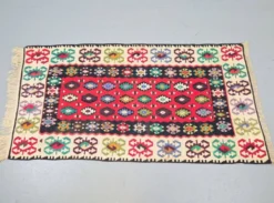 Tapis mural boho vintage Kelim, années 1950