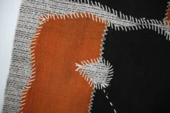 Tapis mural turc vintage en laine, tapisserie faite à la main, 72x106 cm