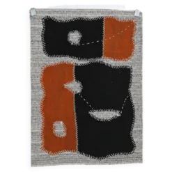 Tapis mural turc vintage en laine, tapisserie faite à la main, 72x106 cm