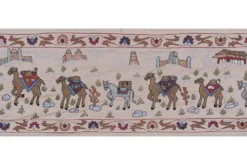 Tapis noué à la main, tapis turc vintage 52x190 cm