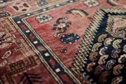 Tapis oriental Hamadan Kamse tissé à la main vintage du Moyen-Orient, années 1960.