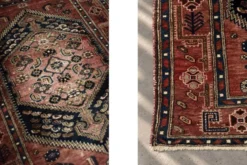 Tapis oriental Hamadan Kamse tissé à la main vintage du Moyen-Orient, années 1960.