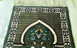 Tapis oriental Soie Fait main prière Tunisie rectangulaire 2007