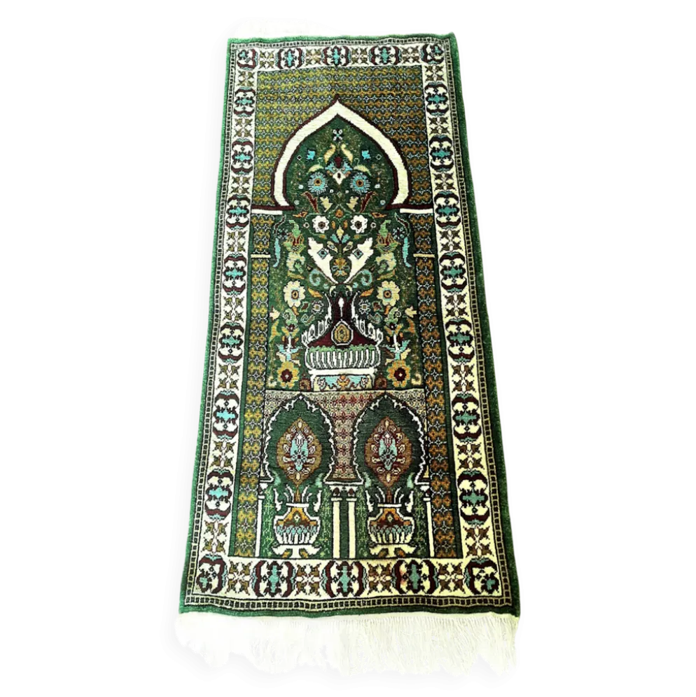Tapis oriental Soie Fait main prière Tunisie rectangulaire 2007