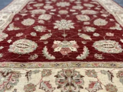 Tapis oriental, tapis rouge fait main, tapis de salon à vendre, décoration de sol pour la maison.