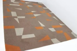 Tapis ou moquette géométrique de design mid-century, années 1970