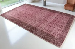 Tapis Oushak décoratif rose sku 2527