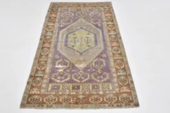 Tapis Oushak vintage 4x6, tapis turc, 107x172 cm