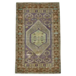 Tapis Oushak vintage 4x6, tapis turc, 107x172 cm