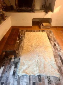 Tapis peau de bête