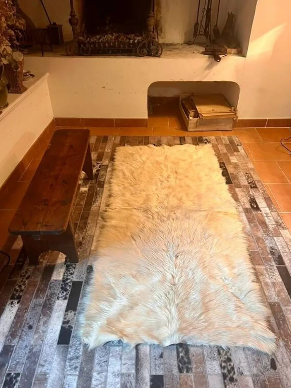 Tapis peau de bête