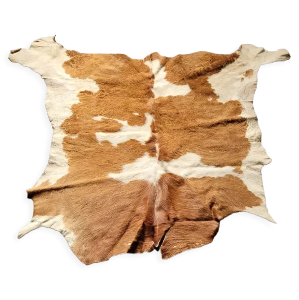 Tapis peau de vache vintage 1970