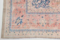 Tapis persan classique antique 57s rose blush bleu 10x13, 293x388 cm