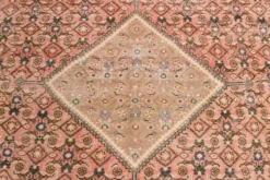 Tapis persan oriental antique saumon rose 10x13, 296x387 cm