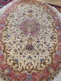 Tapis persan Tabriz 60 Raj noué main – 298 × 202 cm