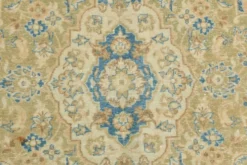 Tapis persan Tabriz vintage antique noué à la main bleu ciel, 293x407 cm