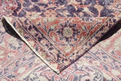 Tapis persan vintage de style oriental bleu marine, 228x338 cm