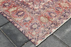 Tapis persan vintage de style oriental bleu marine, 228x338 cm