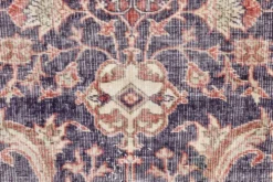 Tapis persan vintage de style oriental bleu marine, 228x338 cm
