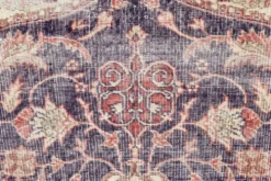 Tapis persan vintage de style oriental bleu marine, 228x338 cm