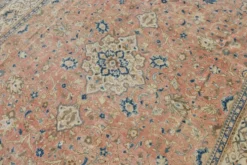 Tapis persan vintage floral rose saumon, tapis de salon 9x12, 280x382 cm