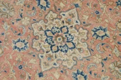 Tapis persan vintage floral rose saumon, tapis de salon 9x12, 280x382 cm