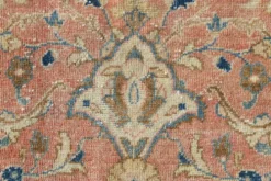 Tapis persan vintage floral rose saumon, tapis de salon 9x12, 280x382 cm