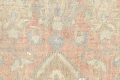 Tapis persan vintage large en nuances de rose, tapis noué à la main, 282x426 cm