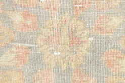 Tapis persan vintage large en nuances de rose, tapis noué à la main, 282x426 cm