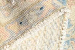 Tapis persan vintage large en nuances de rose, tapis noué à la main, 282x426 cm