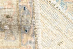 Tapis persan vintage large en nuances de rose, tapis noué à la main, 282x426 cm