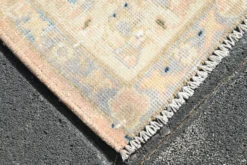 Tapis persan vintage large en nuances de rose, tapis noué à la main, 282x426 cm