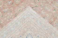 Tapis persan vintage rose blush 9x13, décoration de luxe faite à la main, 283x408 cm