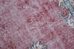 Tapis persan vintage rouge brique, tapis oriental noué à la main, 209x325 cm