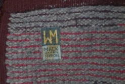 Tapis à poils longs noué à la main du milieu du siècle par Walter Mack, labelle - années 1960