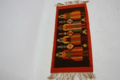 Tapis polonais en laine des années 1960 132x51cm