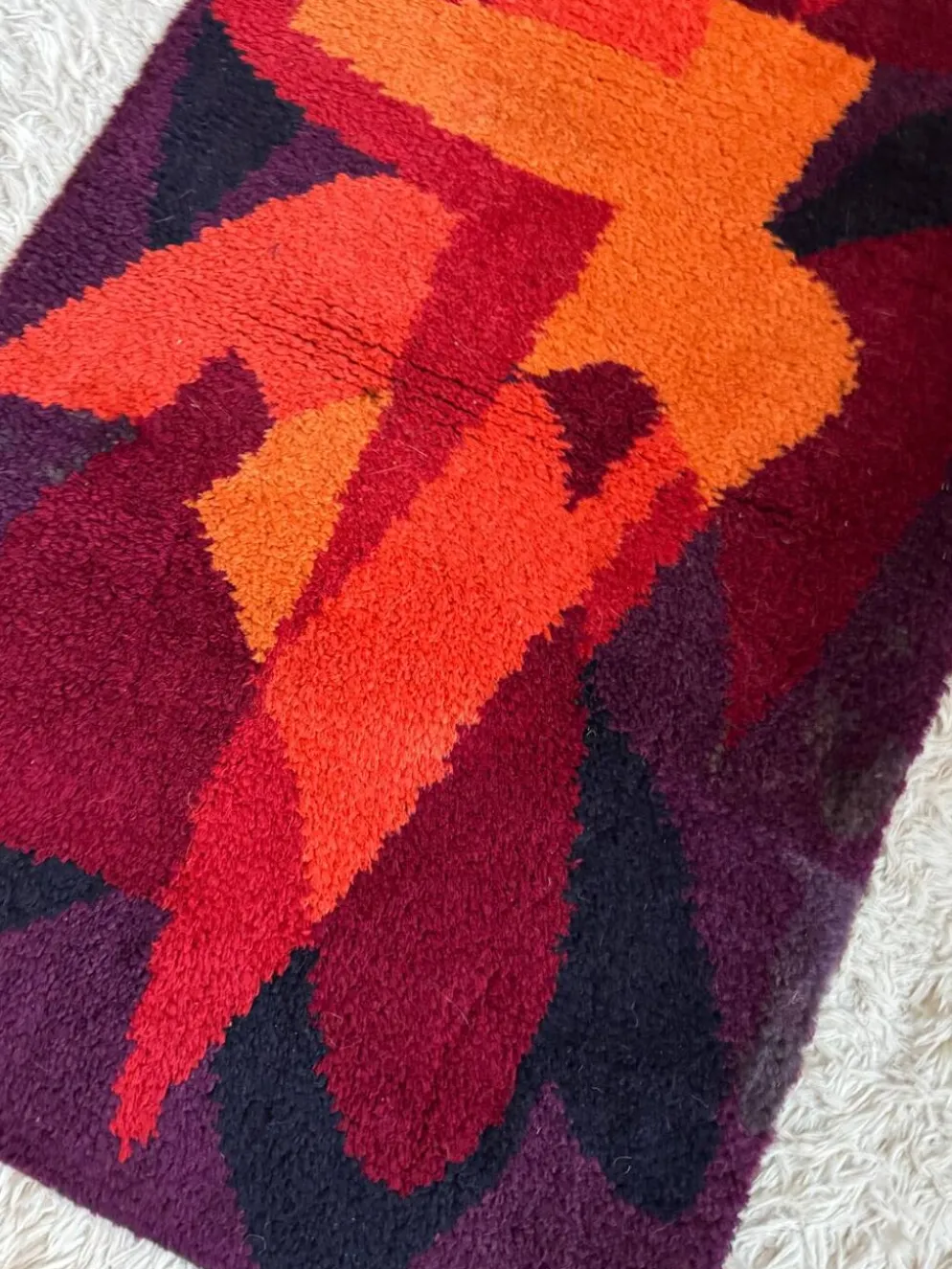 Tapis Pop Art scandinave années 70