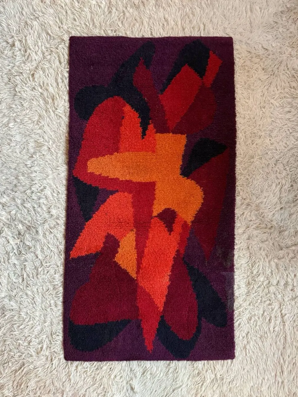 Tapis Pop Art scandinave années 70
