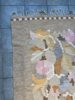 Tapis Rollakan vintage suédois par Ingegerd Silow