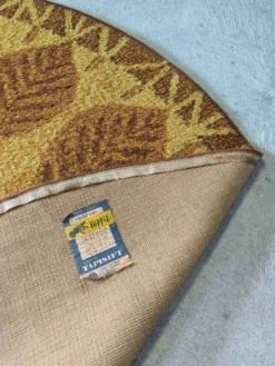 Tapis rond vintage des années 70 style Desso